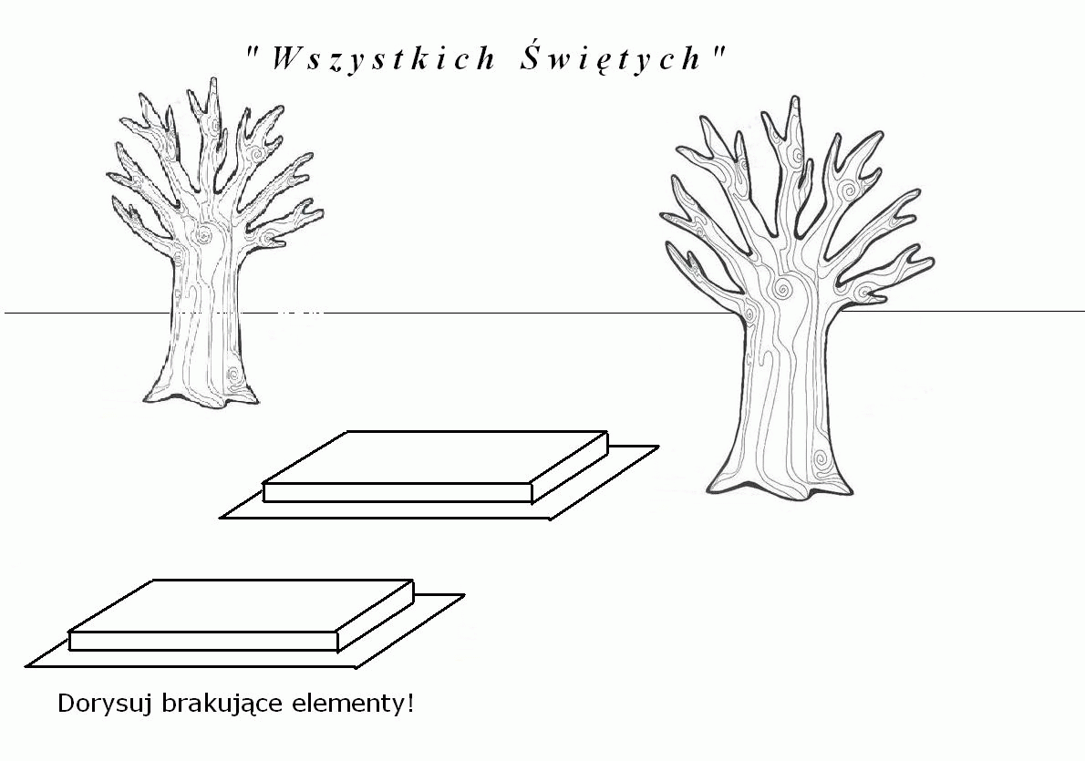 Wszystkich świętych -  listopada kolorowanki